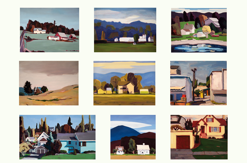 contact sheet of painting images