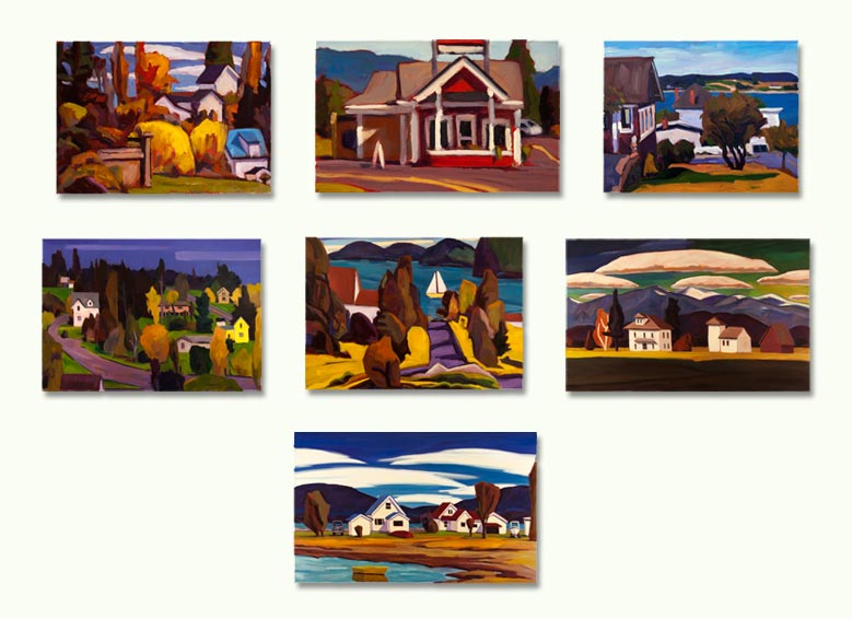 contact sheet of painting images