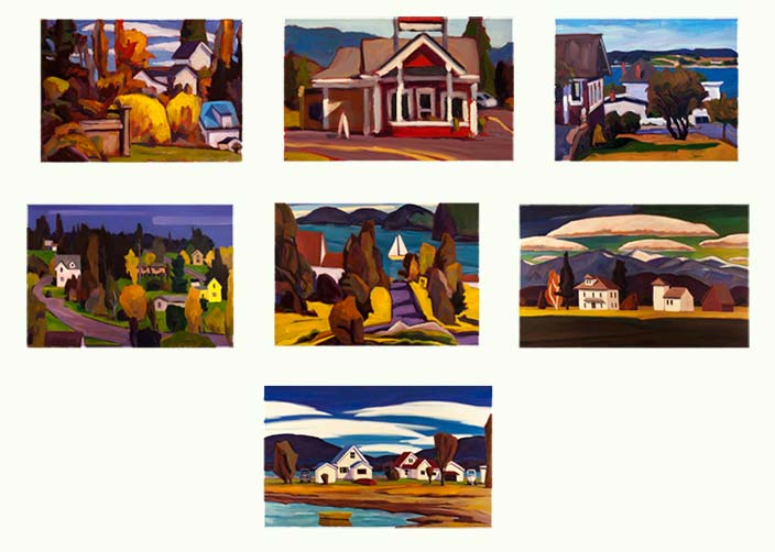 contact sheet of painting images